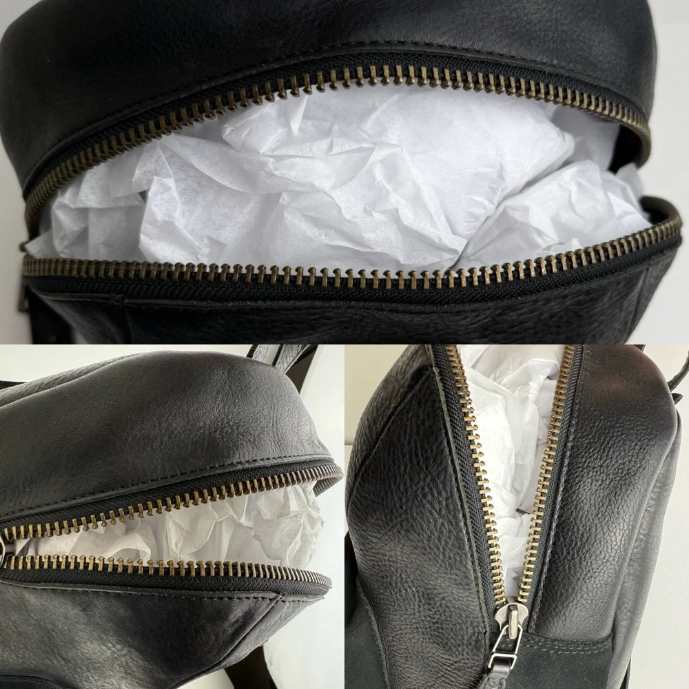 Dr. Martens Harness Backpack Black Leather Slouch Bag